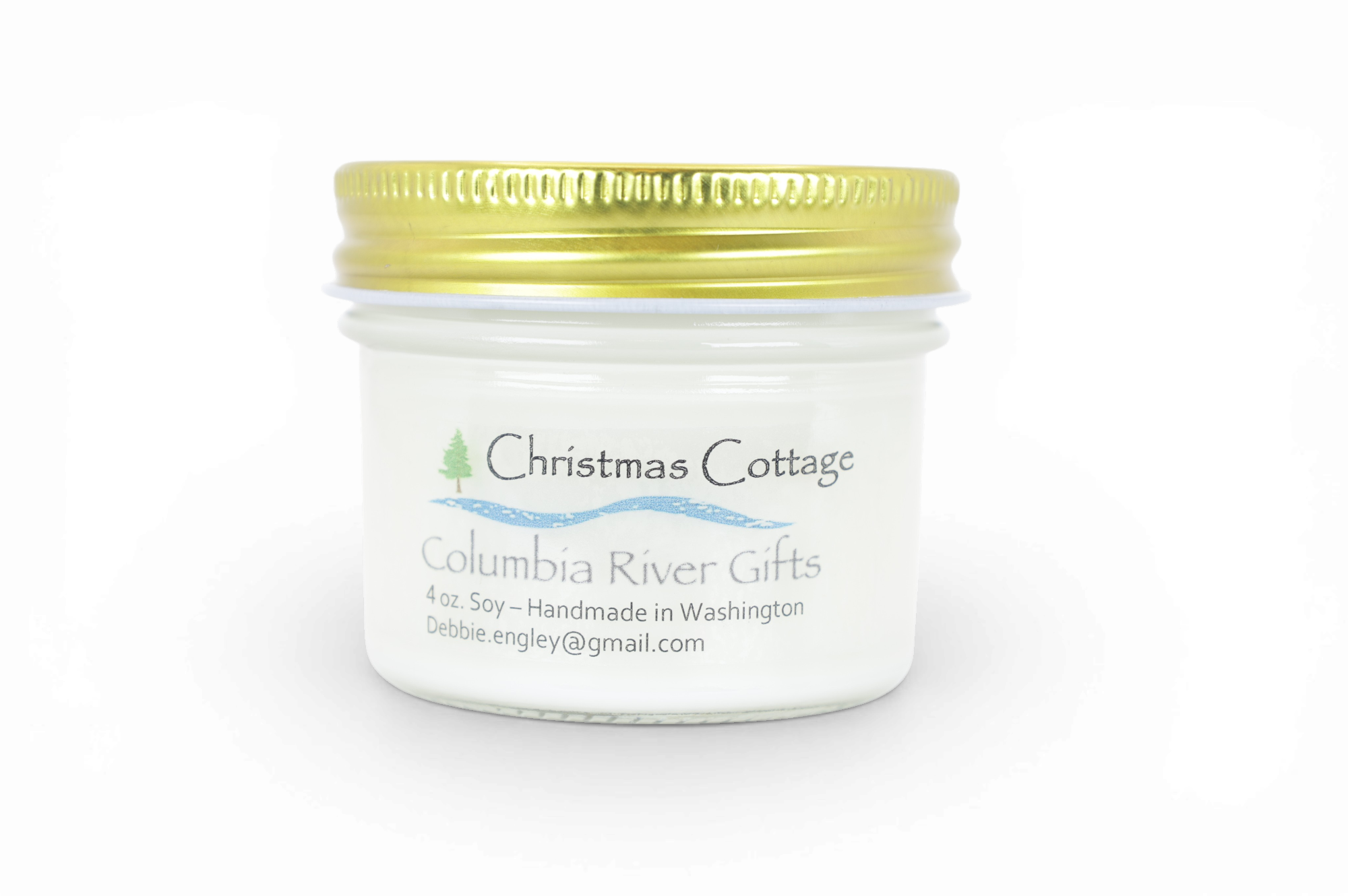 Candle 4oz Jar Christmas Cottage