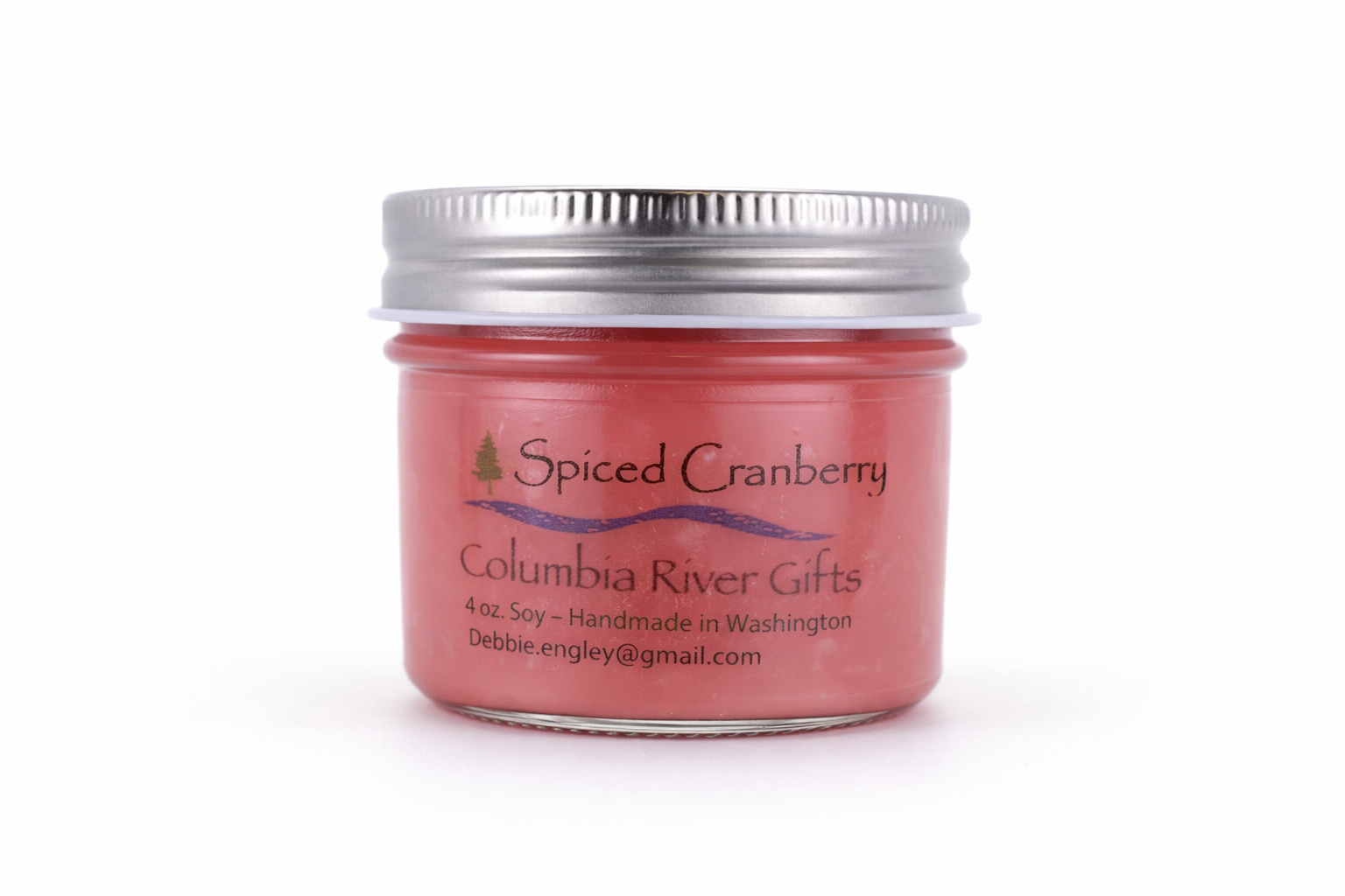 Candle 4oz Jar Spiced Cranberry