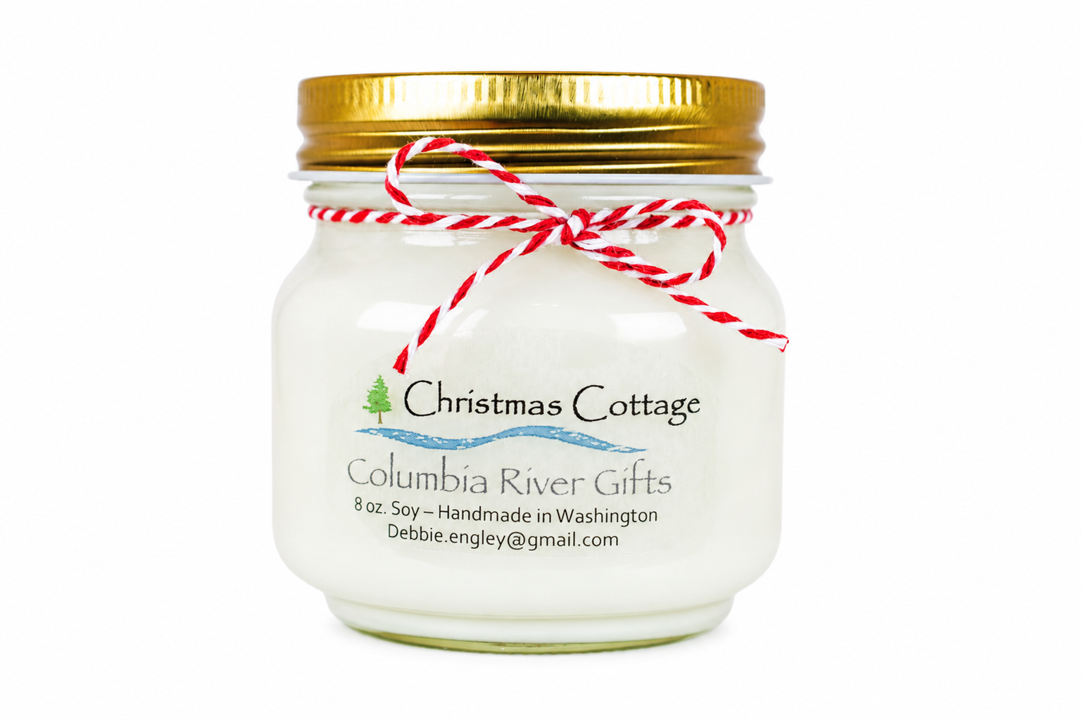 Candle 8oz Jar Christmas Cottage