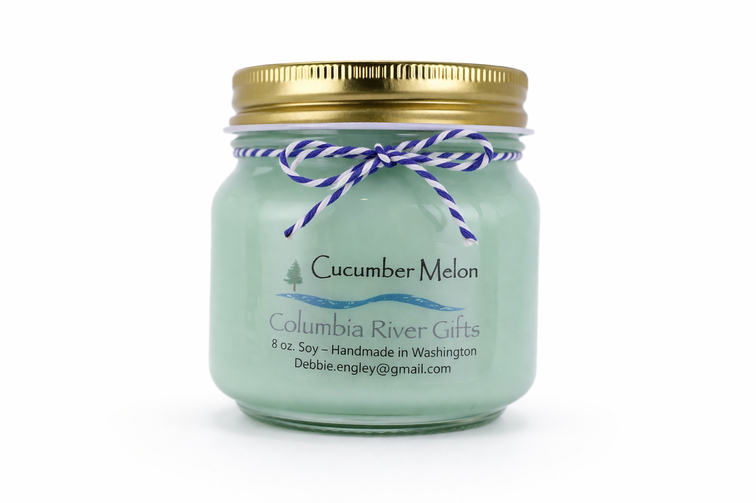 Candle 8oz Jar Cucumber Melon