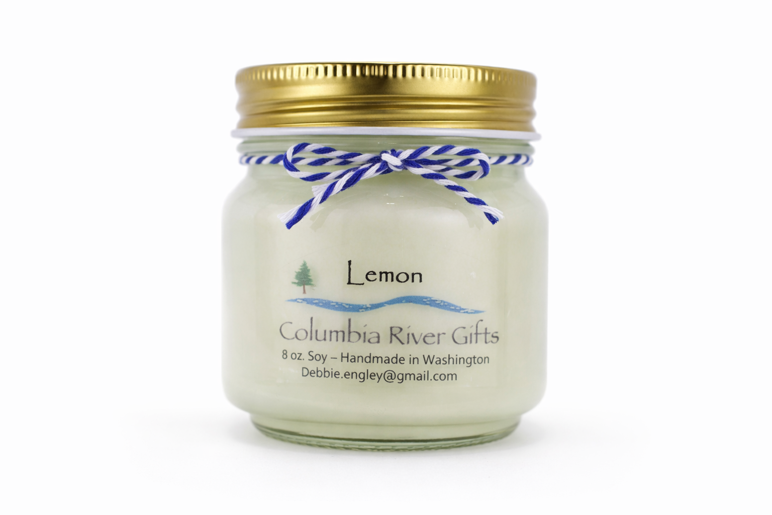 Candle 8oz Jar Lemon