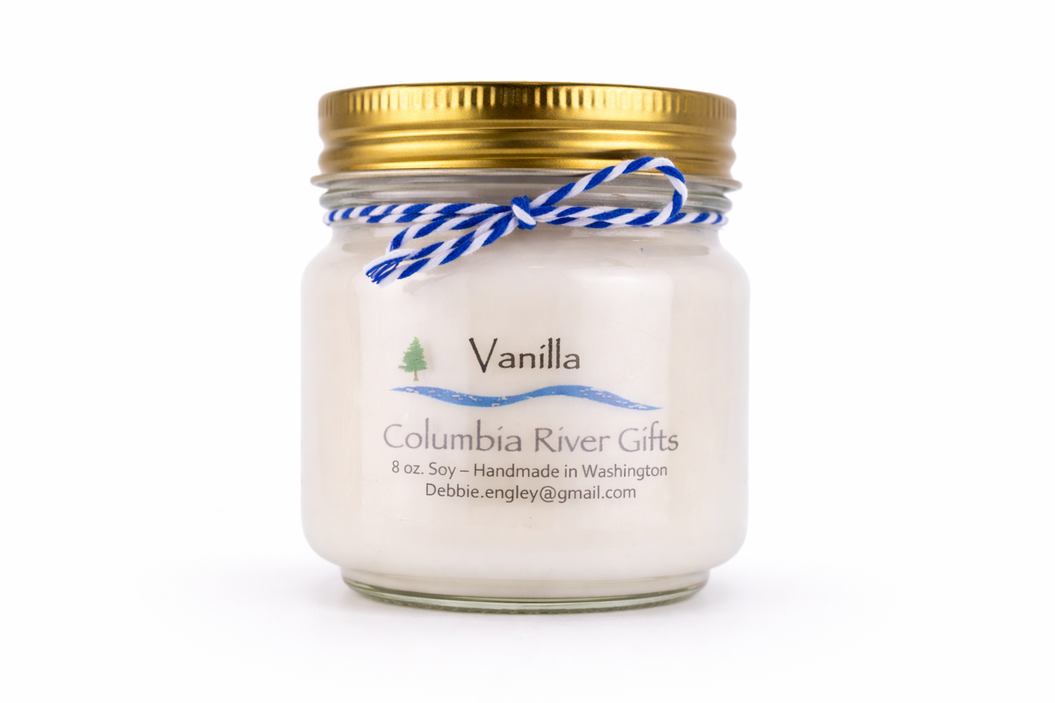 Candle 8oz Jar Vanilla