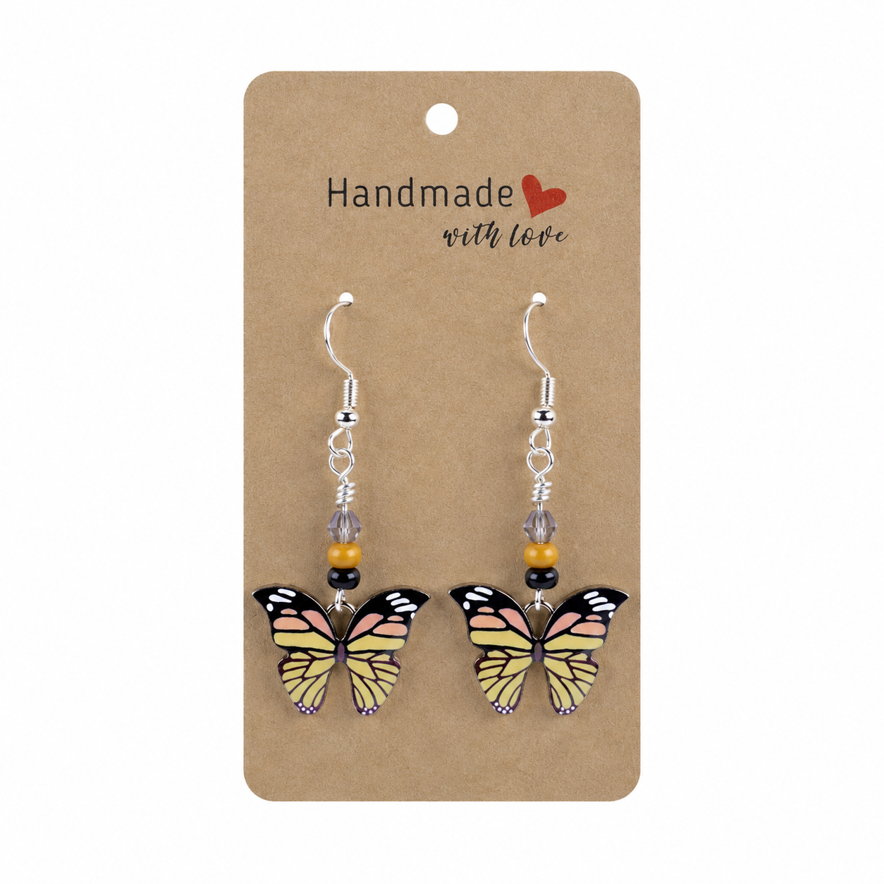 Earring Butterfly Charm Monarch